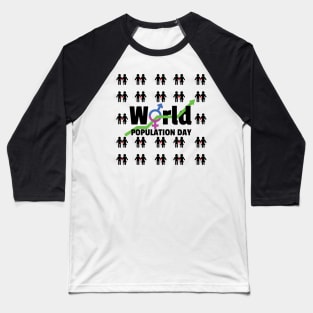 World Population Day Baseball T-Shirt